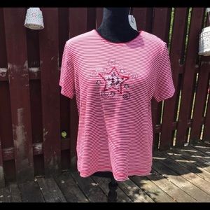Red White and Blue Star T Shirt
